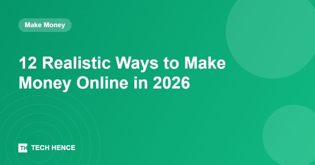 12 Realistic Ways to Make Money Online in 2026 - Tech Hence